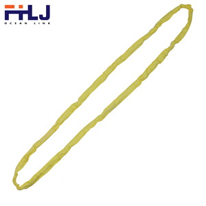 Sangle de levage ronde sans fin 100 % polyester orange, certifiée TUV CE GS EN1492-1, conforme ISO9001 - Product Image 6