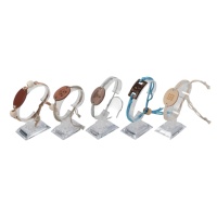 Bracelets RFID/NFC en bois et cordon de jade durables |   Bracelet en bois RFID ajustable pour un contrôle d'accès et une entrée sécurisés
