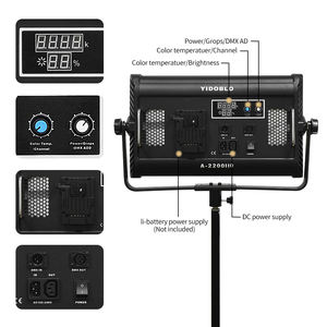 Yidoblo 100W A-2200IIQ 3200k-5500k 95ra Led Sutefotos lumière led <span class=keywords><strong>studio</strong></span> vidéo émission en direct <span class=keywords><strong>Tik</strong></span> <span class=keywords><strong>Tok</strong></span> diffusion lumière de remplissage plat - Product Image 2