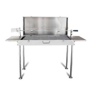 Brocheta de acero inoxidable Barbacoa Estufa de carbón Parillia Rotatif Hibachi <span class=keywords><strong>Parrilla</strong></span> de barbacoa con capucha - Product Image 1