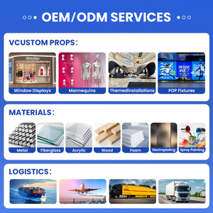 Vitrines de <span class=keywords><strong>couture</strong></span> pour enfants personnalisées, podium, plateau en bois, pieds en métal, plaque de logo en acrylique, housse en tissu amovible, luxe, pop-up - Product Image 6