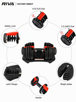 Équipement de fitness pour la maison en acier, ensemble d'haltères réglables 50kg 40kg 30kg 24kg 10kg 90lbs, vente en gros