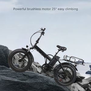 Vélo électrique pliable de haute qualité <span class=keywords><strong>Aimos</strong></span> Factory, 48V 500W, 7 vitesses, pneus larges, vélo électrique pliable pour adultes - Product Image 3