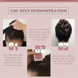 Cire coiffante en stick 15g pour cheveux, lisse les frisottis, tenue longue durée, style parfait, vente en gros - Product Image 5