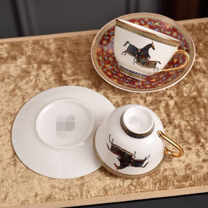 European Home Teacup <b>Set</b> Living Room Ceramic Teapot Kettle Wedding Housewarming Bone China Gift for 6 Cup and 6 Saucer - Product Image 4