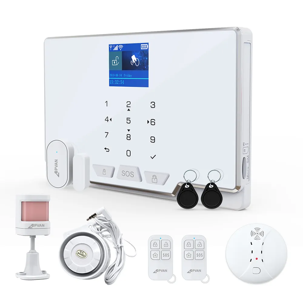 Sistema de alarme de segurança para idosos, mais vendidos, portátil, casa, com fio, controlo perimímetro, produtos para idosos, wi-fi, sistema inteligente