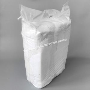 Trapos de limpieza de algodón blanco reciclado, 100% algodón, para uso marino e industrial. - Product Image 1