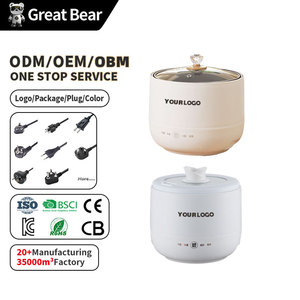 หม้อ<span class=keywords><strong>หุง</strong></span><span class=keywords><strong>ข้าว</strong></span>ไฟฟ้าอเนกประสงค์แบบพกพา Great Bear Wholesale Household Electric Cooking Pot 1.2L รุ่นดิจิตอลอัจฉริยะ - Product Image 1