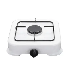 Table Top Indoor White Electric Ignition Portable Hot Plate Gas One Burner