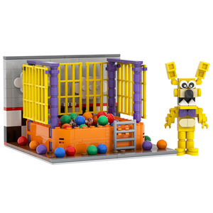 294 Piezas MOC1566 FNAF Into the Pit Freddy's Room Foxy Midnight Bear, Juego <span class=keywords><strong>de</strong></span> Bloques <span class=keywords><strong>de</strong></span> Construcción, Kits <span class=keywords><strong>de</strong></span> Ladrillos MOC, Juguetes para Niños, Mould King - Product Image 1