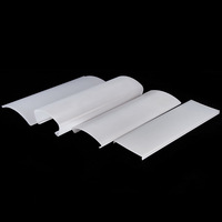 Carcasa Personalizada para Lámpara de PC, Cubierta Acrílica Blanca, Perfiles Coextruidos, Anti-UV, Ignífuga, Cortable, Extruido, Gran Tamaño