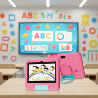 Tableta Educativa Infantil OEM Peicheng OEM de 7 Pulgadas IPS Android 12.0 4GB 32GB con Funda de Silicona, Tableta Portátil para Niños