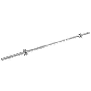 Barra filettata cromata con collari a stella per <span class=keywords><strong>palestra</strong></span> <span class=keywords><strong>Fitness</strong></span> - Product Image 5