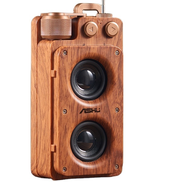 Brand New Connection Audio Wooden Shell Wireless Dimmable RGB Light Speaker