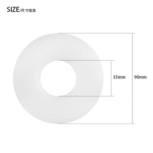 Diaphragme de joint de rondelle de soupape de chasse en silicone clair pour <span class=keywords><strong>TOTO</strong></span> soupape de chasse de remplacement joint de rondelle de mer pièce de réservoir de toilette - Product Image 3