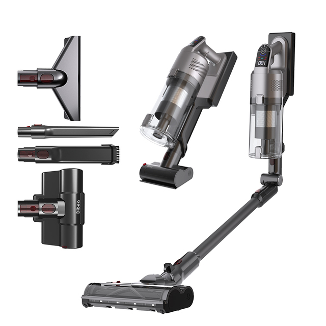 Multi-Function Handheld Cyclone Vacuum Cleaner 30kpa Brushless Motor HEPA Filtration Dry Blower Suction Power Source Hotel