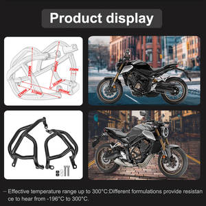 Piezas de motocicleta XXUN, barra de choque, marco protector de motor, parachoques de protección para <span class=keywords><strong>Honda</strong></span> CB650R <span class=keywords><strong>CB</strong></span> <span class=keywords><strong>650</strong></span> R 2019 <span class=keywords><strong>2020</strong></span> 2021 2022 2023 - Product Image 6