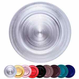 Platos de Presentación Dorados de 13 Pulgadas (Aproximadamente 33.0 cm), Desechables, Ecológicos, con Diseños Personalizados, para Bodas, Venta al por Mayor - Product Image 3