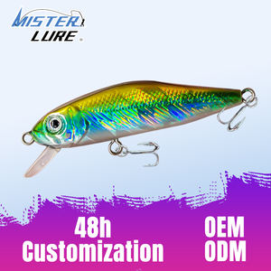 Señuelo de Pesca MISTER LURE, 8.2g, 60mm, Minnow de Plástico con Fuerte Reflejo Holográfico, Ojos 3D Vívidos, Cebo Duro - Product Image 1