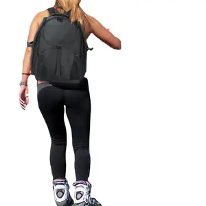 מדגם חינם לשני המינים אופנה מזדמנים ספורט החלקה על רולר נעלי קסדה אחסון תיק גב מרופד עבה עם 3D סטריאוסקופי