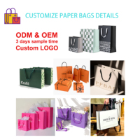 Sac en papier recyclé imprimé personnalisé Emballage de tissu écologique Emballage de shopping personnalisé de qualité supérieure Boîtes en papier de qualité supérieure