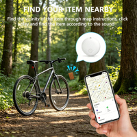 Dispositivo de Rastreo GPS Oculto para Bicicleta, Mini Localizador GPS para Bicicleta, AirTag para Bicicleta