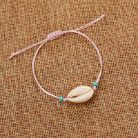 Bracelet en Agate Naturelle Tressé Coquillages Bohèmes pour Filles - Bijoux de Plage et Surf pour Enfants et Adolescents - Vente en Gros