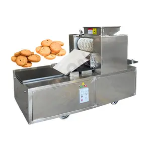 Небольшая жесткая машина для штамповки печенья, машина для производства орехового печенья, вращающаяся профессиональная машина для производства печенья
