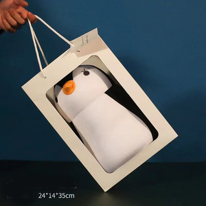 Mới Đến Chim Cánh Cụt Sư Tử Đồ Chơi 2 Trong 1 Micro Hạt Phim Hoạt Hình Động Vật Thiết Kế U Hình Dạng Du Lịch Cổ Gối - Product Image 5