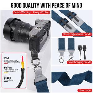 OEM nhanh chóng phát hành máy ảnh Dây đeo 5 màu sắc Nylon tàu sân bay máy ảnh cổ dây đeo vai tùy chỉnh cho thiết kế đỉnh - Product Image 6