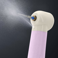Turbine dentaire jetable haute vitesse en plastique coloré, pièce à main dentaire avec technique d'équilibrage dynamique et jet d'eau unique