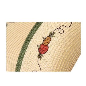 Asian Zen Style Woven Sunflower Pattern Plastic Non-Toxic 32cm Diameter <b>Placemats</b> <b>for</b> Dining <b>Table</b> and Pot EM17 Asian Zen Design - Product Image 4