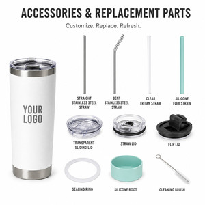 Custom Logo 30oz Stainless Steel Slim Vacuum Tumbler <b>Double</b> <b>Wall</b> Insulated Travel <b>Mug</b> with Straw for Hot Cold Drinks Car Friend - Product Image 5