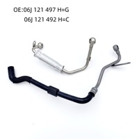 Tuyau de refroidissement du turbocompresseur du moteur 06J121492C Remplacement pour VW Audi Skoda EA888 Tuyau de liquide de refroidissement 06J121492H 06J121497H