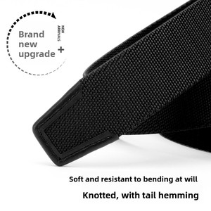 Toptan kumaş elastik esnek kemer deri kuyruk naylon kemer rahat iş iş giysisi kemer yüksek kaliteli üreticisi - Product Image 3