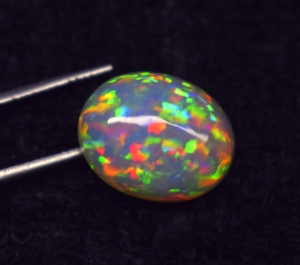 Opale d'Éthiopie naturelle de haute qualité, opale multicolore, cabochon, pierre précieuse non montée - Product Image 5