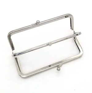 Groothandel Dubbele Clip Clutch Bag Metalen Frame Avondtasje Kus Slot Metalen Portemonnee Kader Groothandel