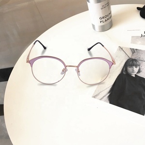 Monture de lunettes Titulaires Anti-bleu Lumière Carré En Métal Monture de lunettes Pour Femmes Montures de Lunettes - Product Image 3