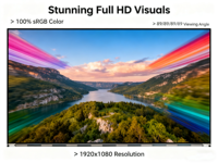 Écran LCD de bureau MV238FHM-N62 de 23.8 pouces | Surface antireflet FHD 100% SRGB | Longue durée de vie à vue large | LVDS pour menus/panneaux publicitaires
