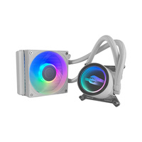SM-120B/W-Y Vente en gros de refroidisseur de processeur liquide AIO noir 120 mm, synchronisation ARGB, refroidissement par eau, radiateur d'ordinateur PWM