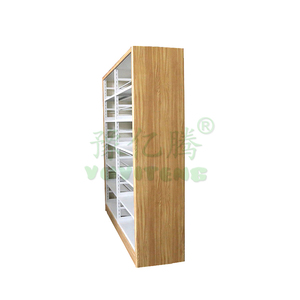 Estante de libros de Metal con impresión de transferencia de madera para <span class=keywords><strong>biblioteca</strong></span>, estantería, estantería para libros para <span class=keywords><strong>biblioteca</strong></span> - Product Image 2