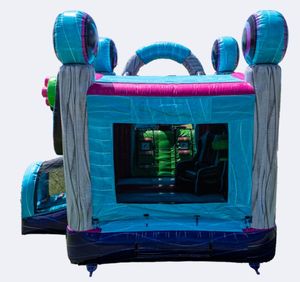 Nouvelle conception de manette de jeu, trampoline gonflable combiné <span class=keywords><strong>avec</strong></span> <span class=keywords><strong>toboggan</strong></span>, château gonflable, <span class=keywords><strong>toboggan</strong></span> aquatique, <span class=keywords><strong>piscine</strong></span>, matériau PVC, capacité de 12 personnes - Product Image 6