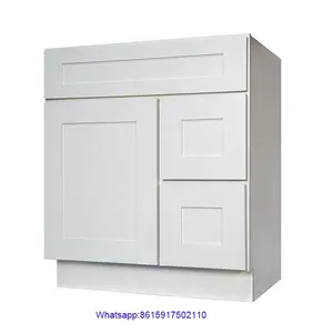 White Shaker Kitchen Cabinet Chinese Professional Manufacturer Solid Wood White Shaker Kitchen Cabinet