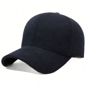 2025 Autumn Winter New Arrival Cold-proof Fleece Lining Thickened Baseball Cap Outdoor Casual Solid Color Sports <b>Hat</b> for Men - Product Image 5