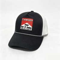 Casquette de golf pour homme à 5 panneaux avec logo personnalisé en PVC, perforations découpées au laser, imperméable, avec cordon, en polyester, casquette de baseball sportive
