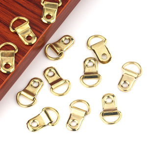 Gold Small Semi Circular Hook Buckle 25mm 0.5mm Thickness <b>Clip</b> Buckle For <b>Photo</b> <b>Frame</b> Wedding Decoration - Product Image 2