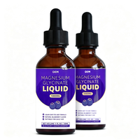 Gouttes liquides de glycinate de magnésium 1000MG 60ML OEM Marque privée Saveur naturelle de myrtille Complément alimentaire