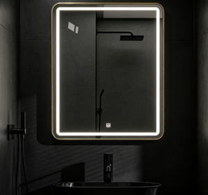 <b>LED</b> Backlit Bathroom <b>Mirror</b> <b>Wall</b> Mounted Anti Fog Touch Screen Rectangular Smart Vanity <b>Mirror</b> for Washroom - Product Image 2