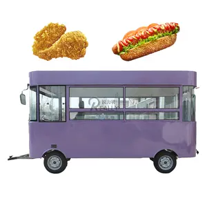 Camion de nourriture bon marché pour hot-dog café traiteur fabrication chinoise remorque de chariots de nourriture mobile de rue avec équipement de cuisine