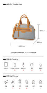 蒙娜丽莎奢华斜挎包翻盖手提包大容量人造革高品质时尚保龄球包 - Product Image 6